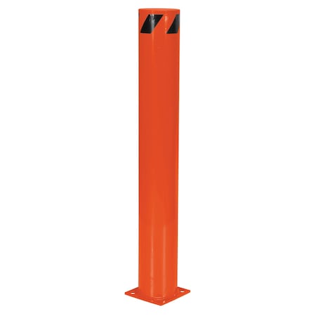 Vestil STEEL PIPE SAFETY BOLLARD 48"X6.5" ORNGE BOL-48-6.5-OR